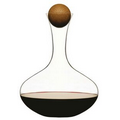 Oval Oak Wine Carafe w/ Oak Stopper - 67 oz